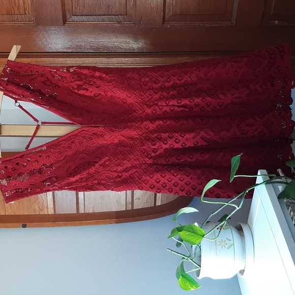 Free People Ruby One Million Lovers V-Back Lace Minidress - Picture 3 of 11